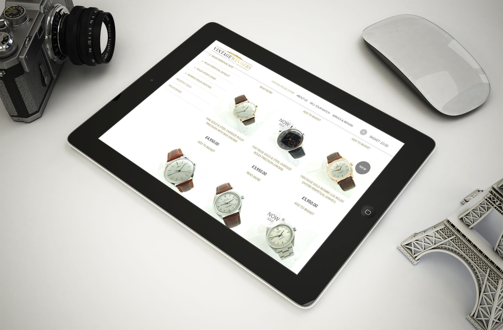 Ecommerce website – Vintage Watches